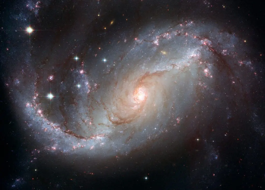 Galaxia con brazos en espiral
